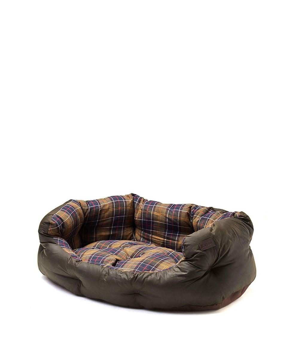 Shop Barbour Wax/cotton Dog Bed 35in Accessories In Tn11 Classic/olive