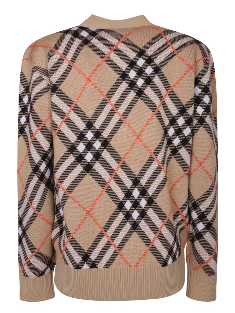 Shop Burberry Cardigans In Beige