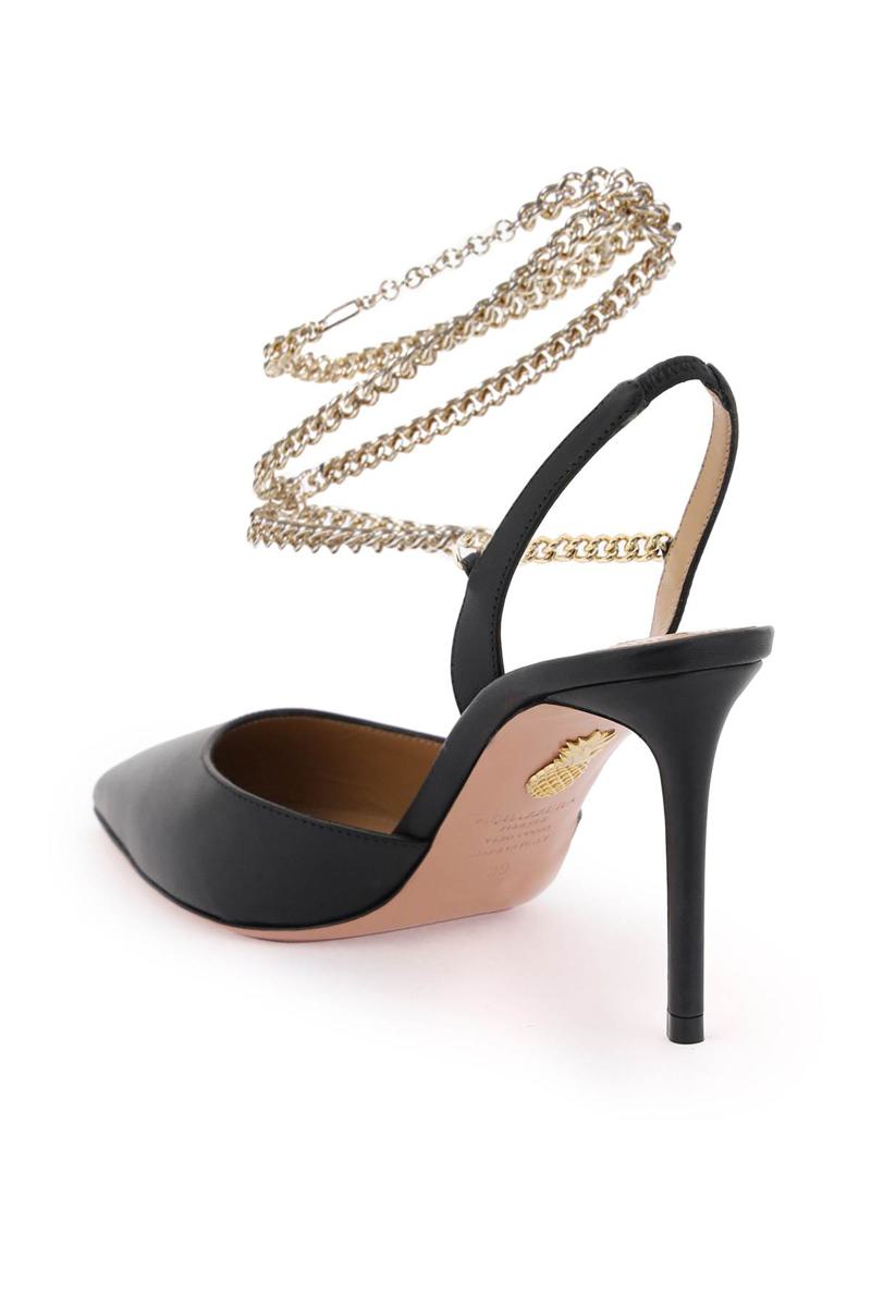 Shop Aquazzura 'flash' Pumps In Nero