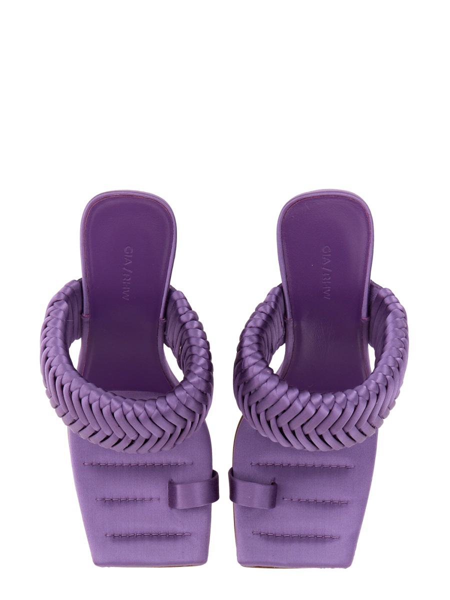 Shop Gia Borghini Rosie Sandal 1 In Purple