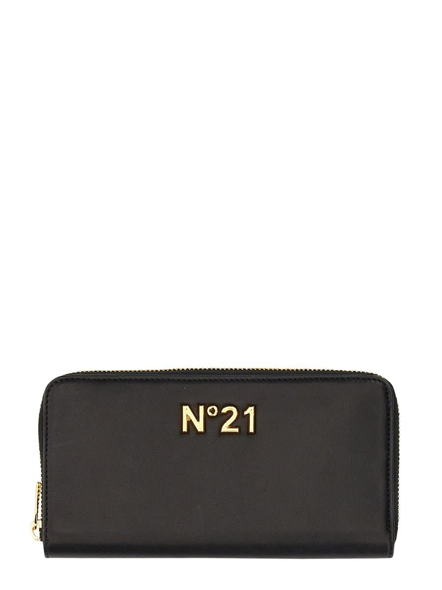 Shop N°21 Leather Wallet In Black