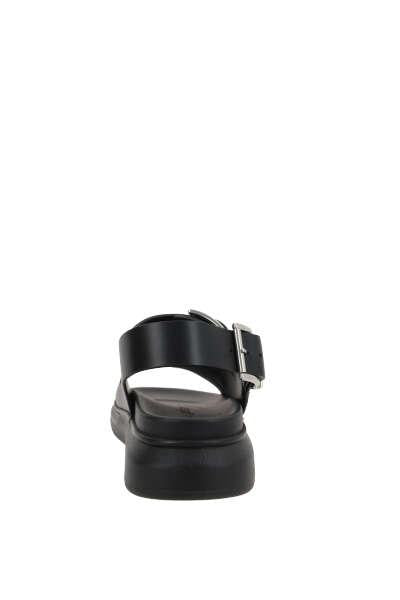 Shop Alexander Mcqueen Sandals In Black+silver