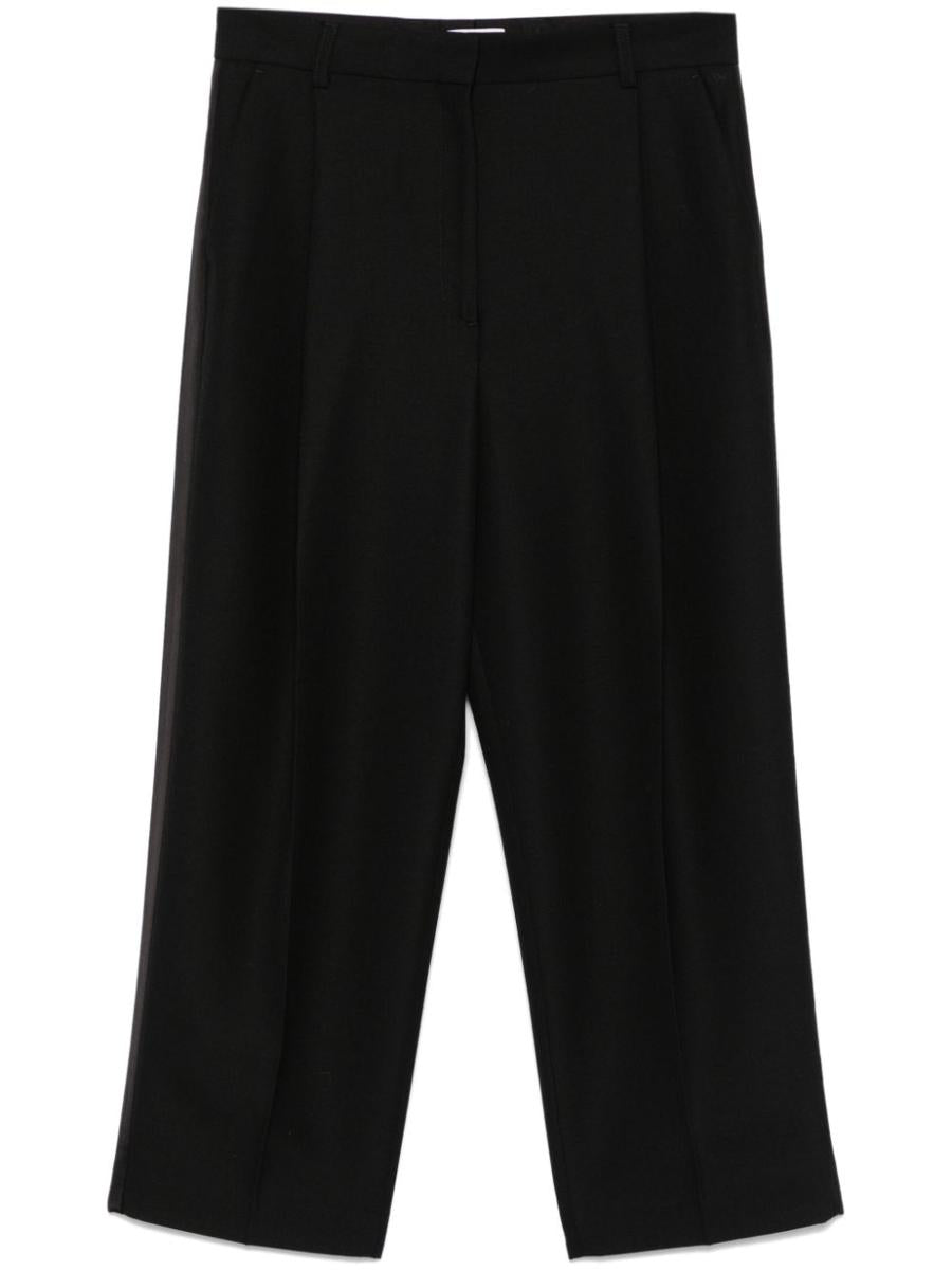 Totême Toteme Wool Blend Trousers In Black