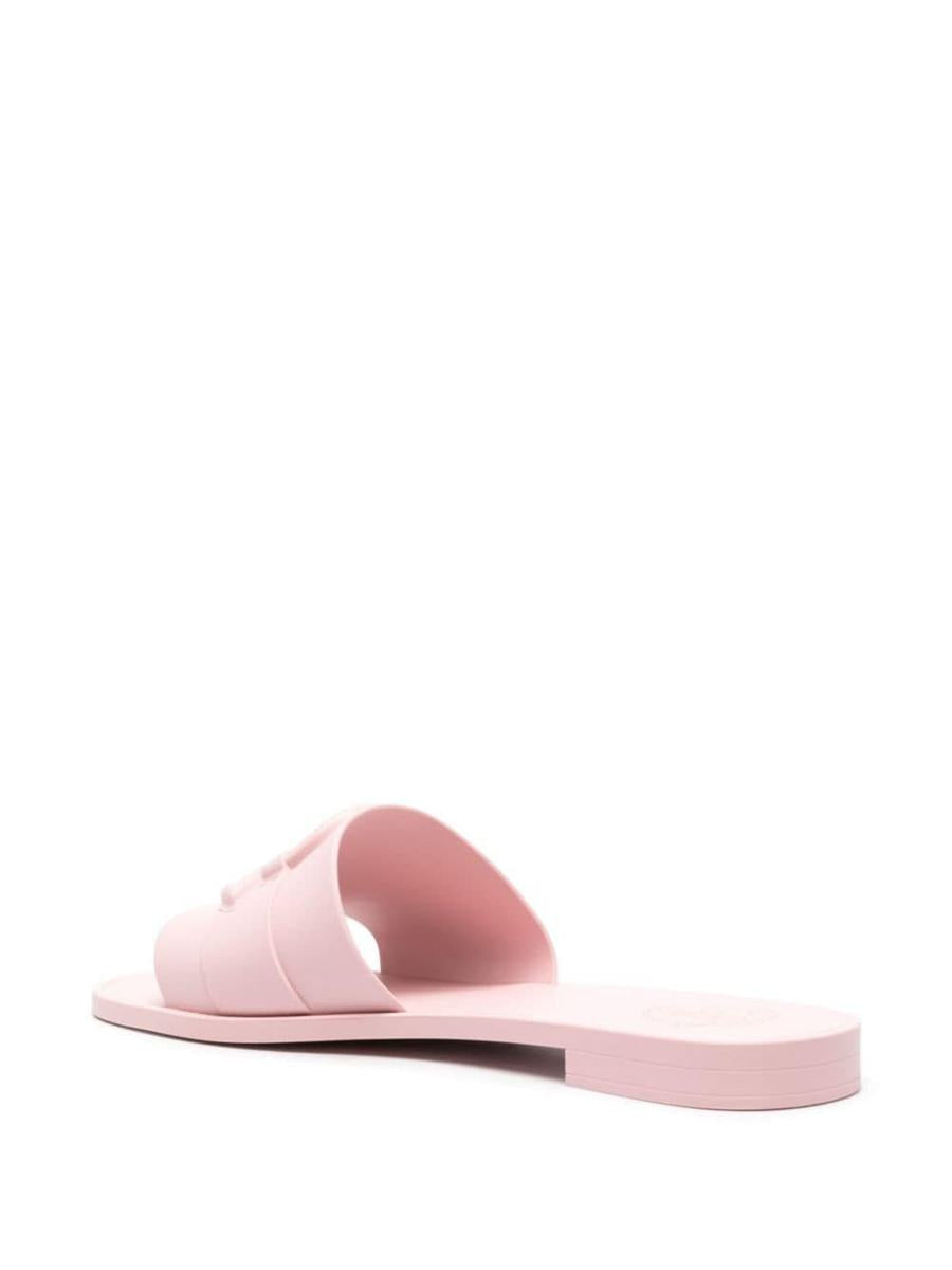 Shop Moncler Sandals In Lightpink