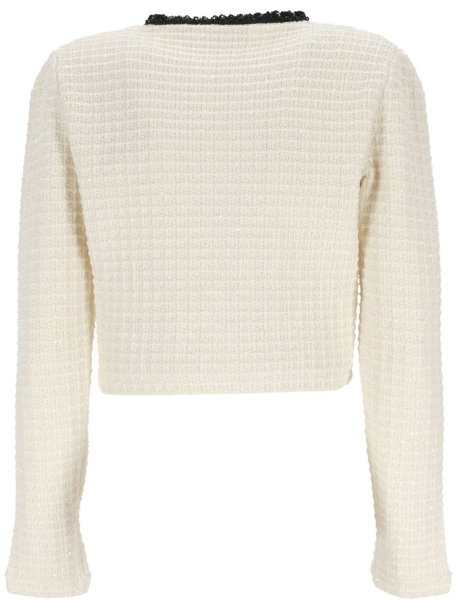 Shop Self-portrait Sweaters In Cream