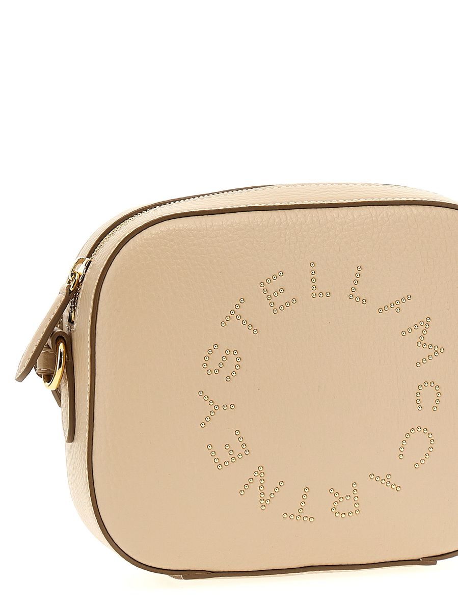 Shop Stella Mccartney 'mini Camera Bag' Crossbody Bag In Beige