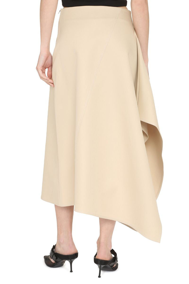 Shop Bottega Veneta Skirts In Beige O Tan