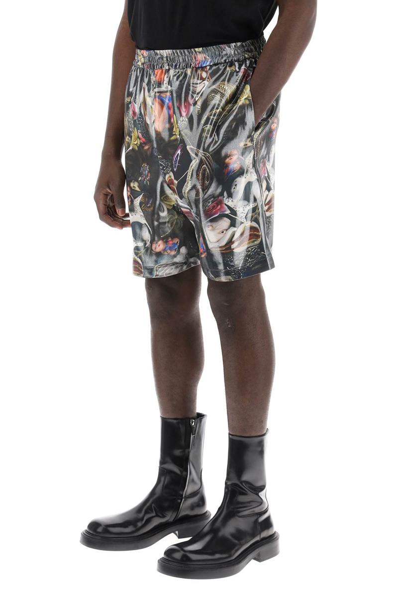 Shop Acne Studios "printed Shorts For B. Sund In Multicolor