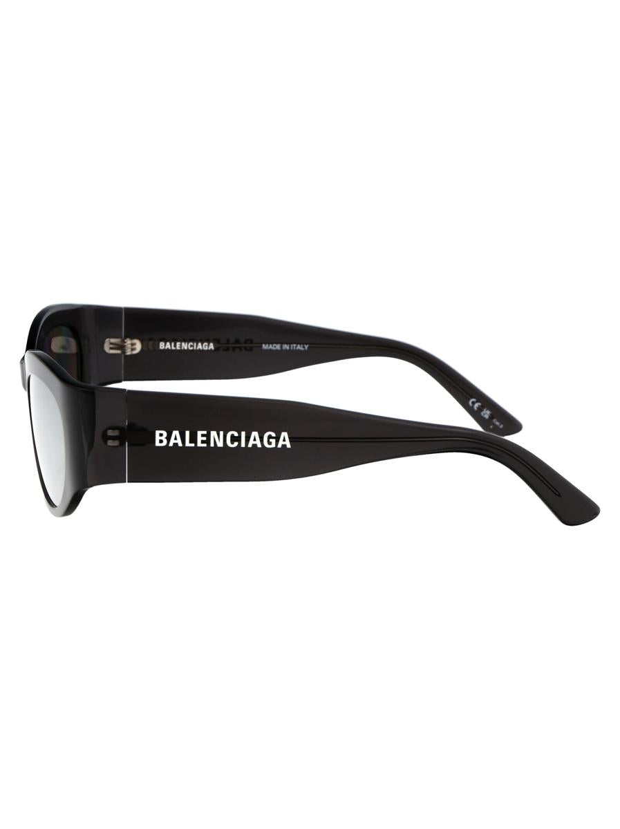 Shop Balenciaga Sunglasses In 003 Grey Grey Silver