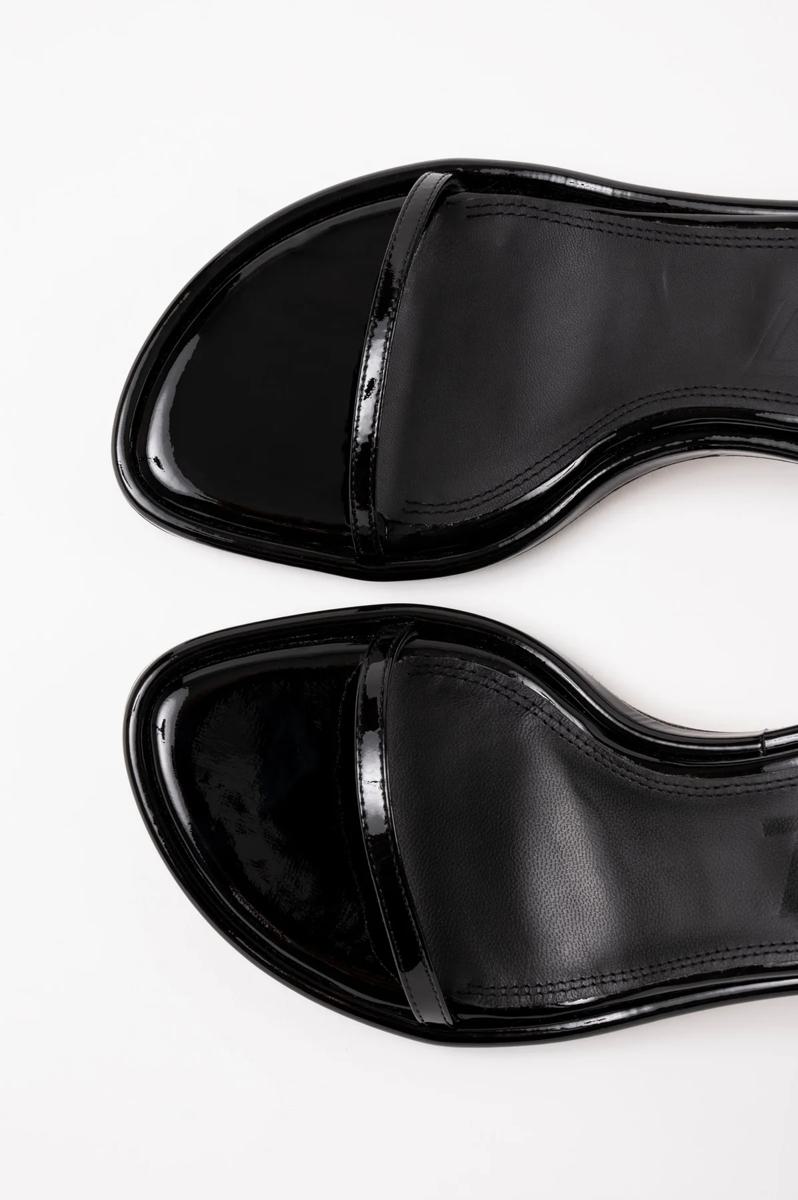 Shop Souliers Martinez 55mm Curved Stiletto Heel In Black