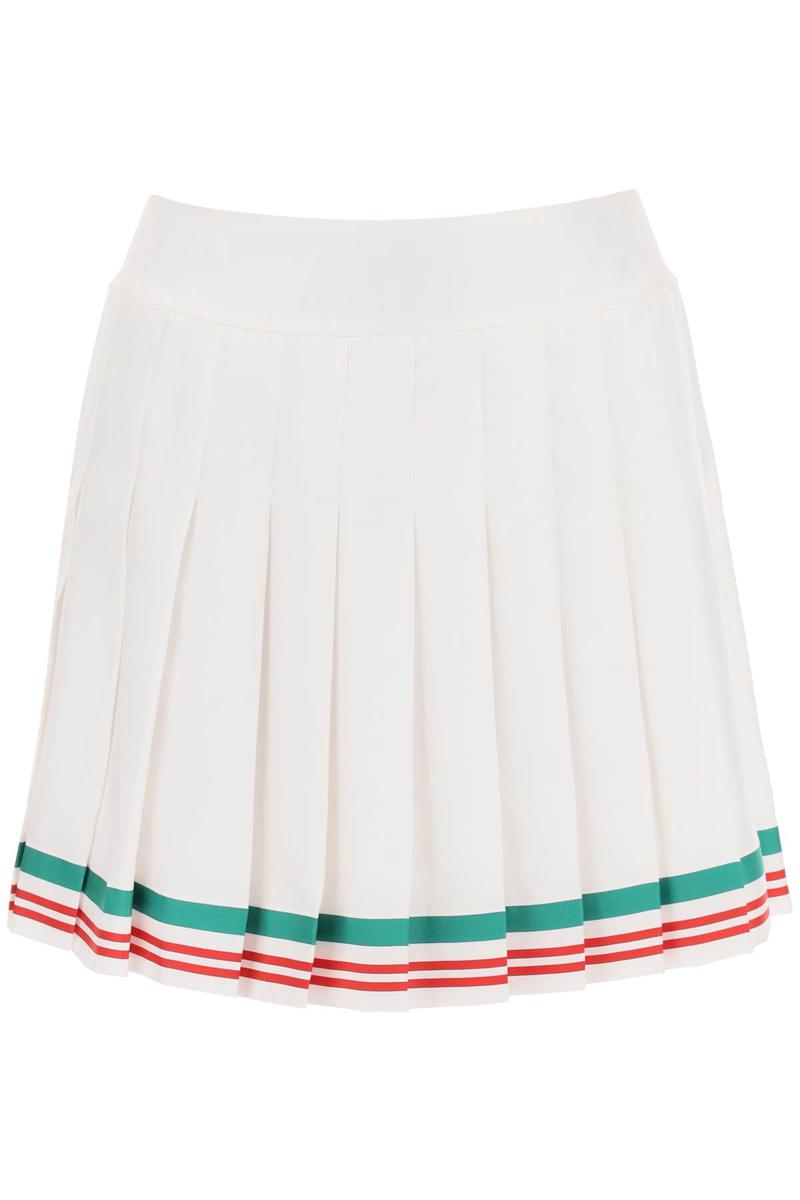 Shop Casablanca Casaway Tennis Mini Skirt In Bianco