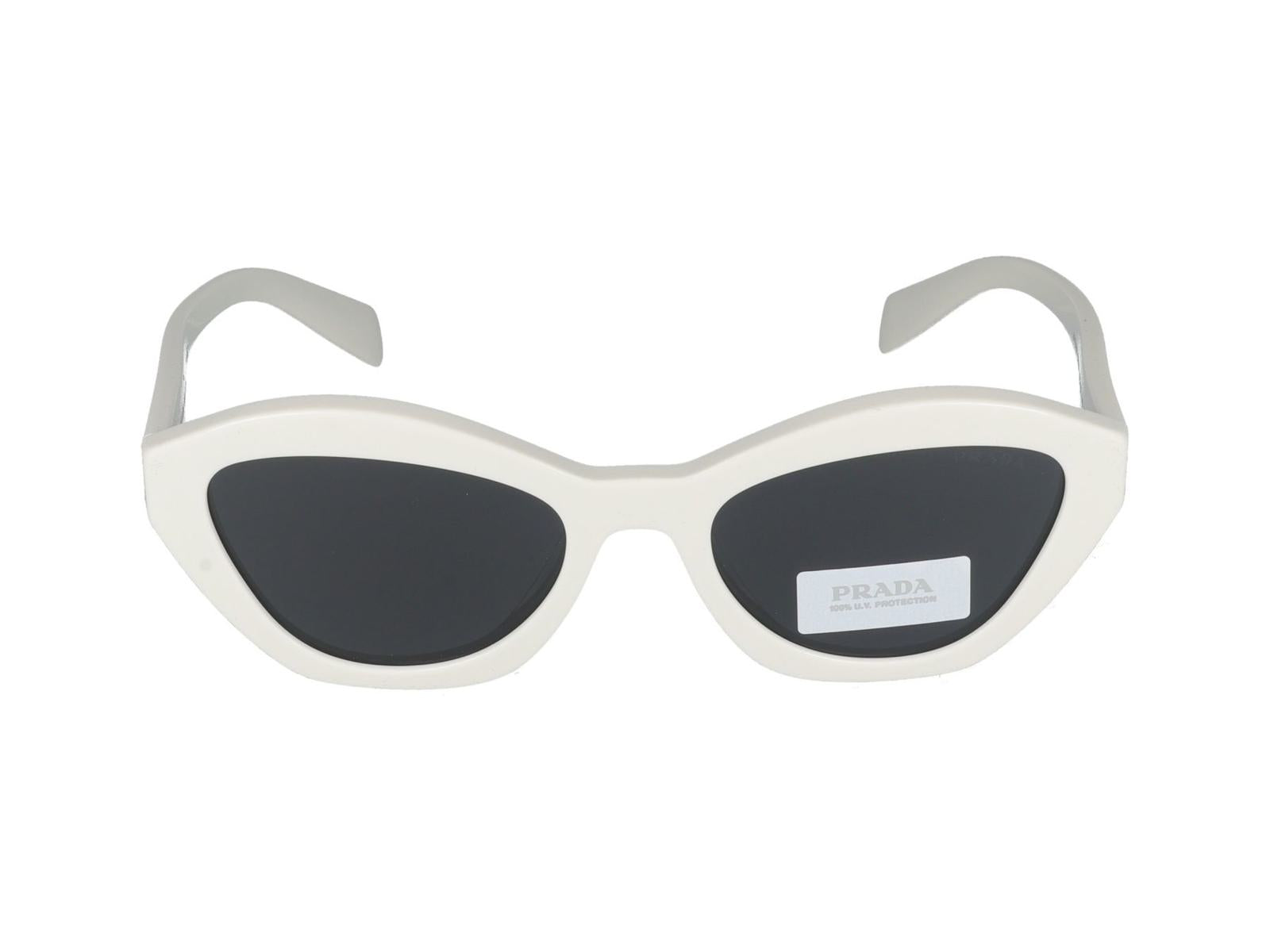 Shop Prada Sunglasses In White