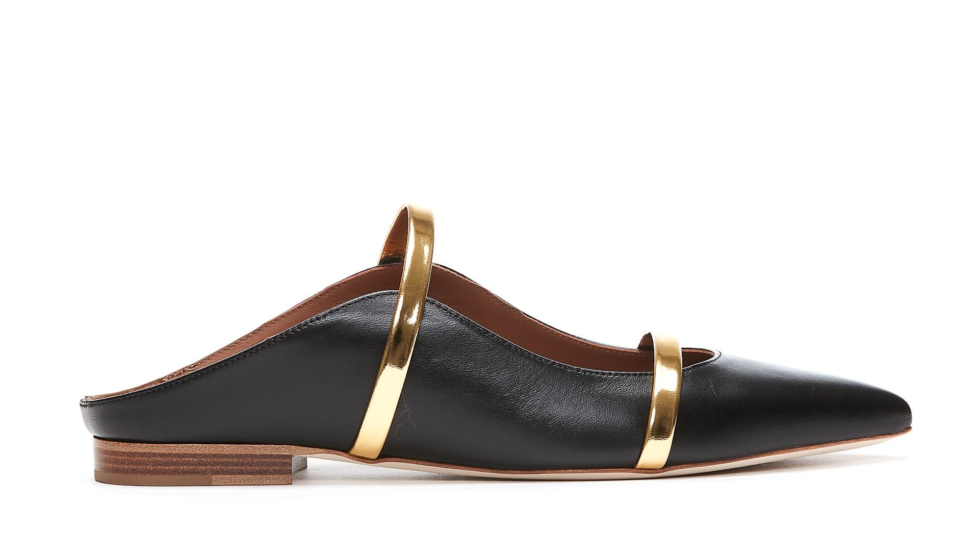 Shop Malone Souliers Flat Shoes In Black