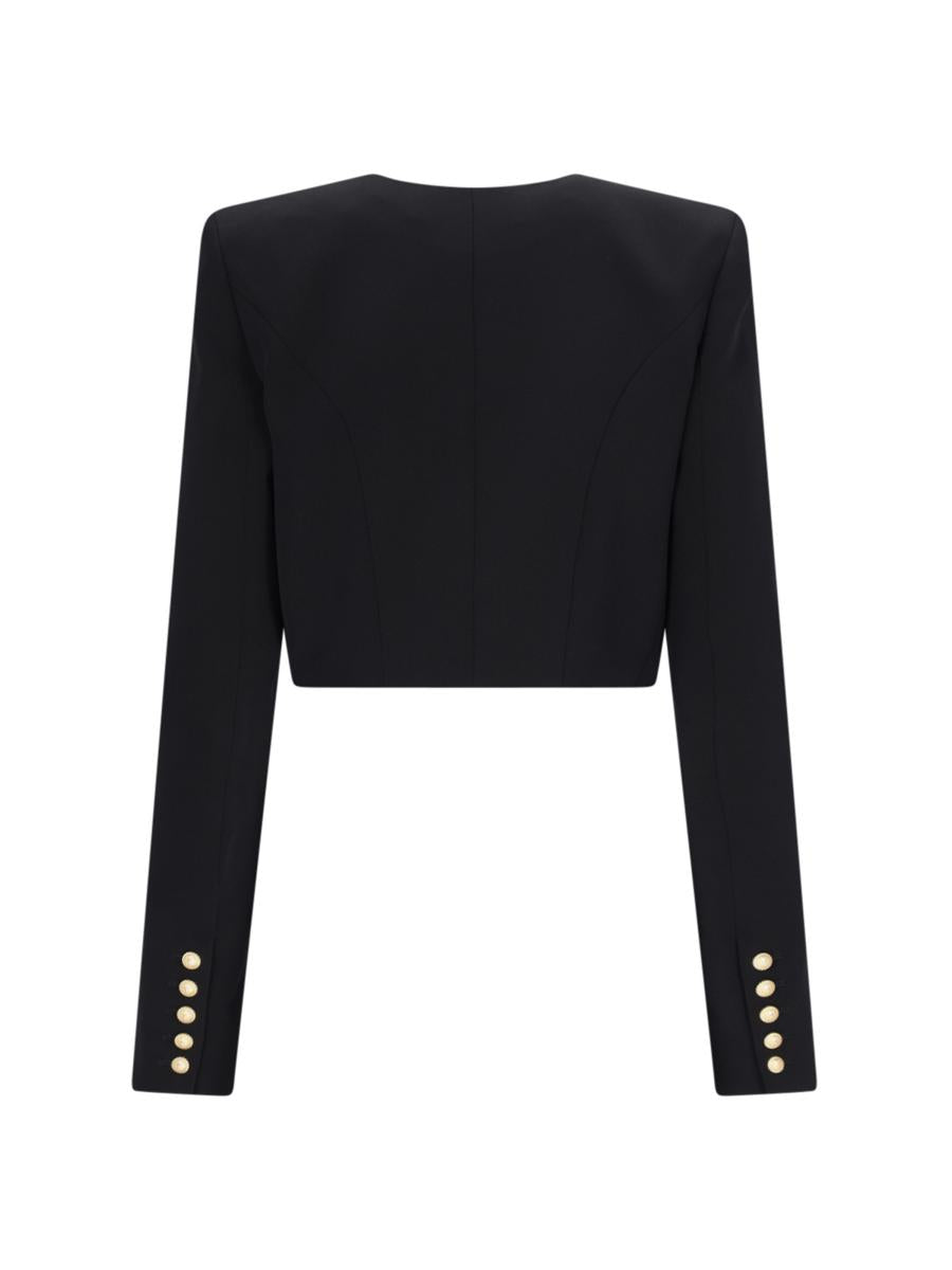 Shop Balmain Jackets In Black