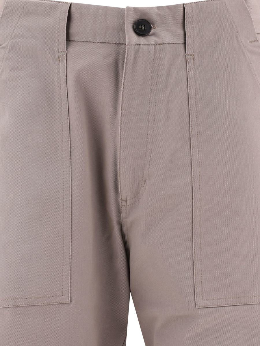 Shop Andblue "hammer" Trousers In Brown