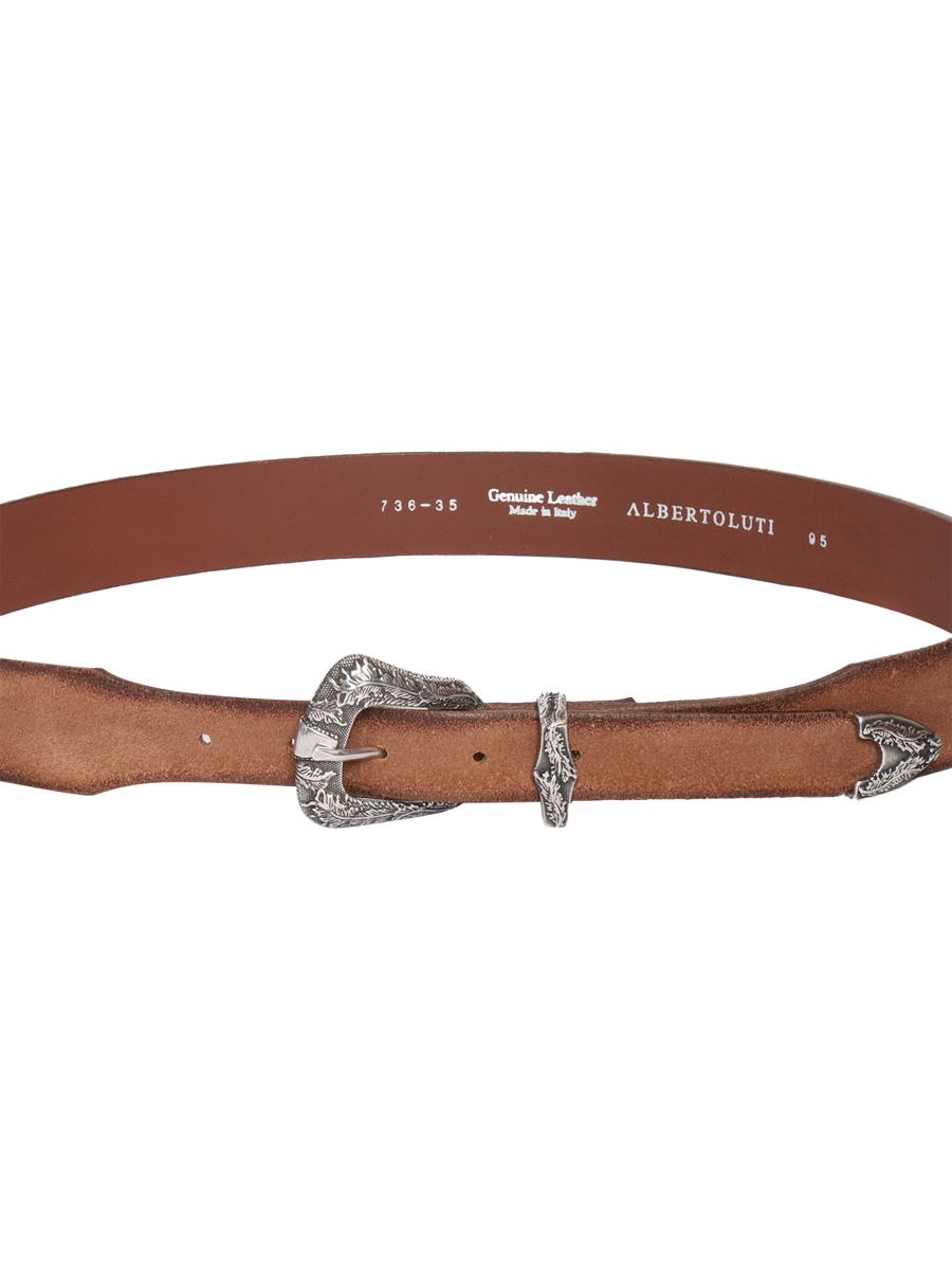 Shop Alberto Luti Belt In Brown