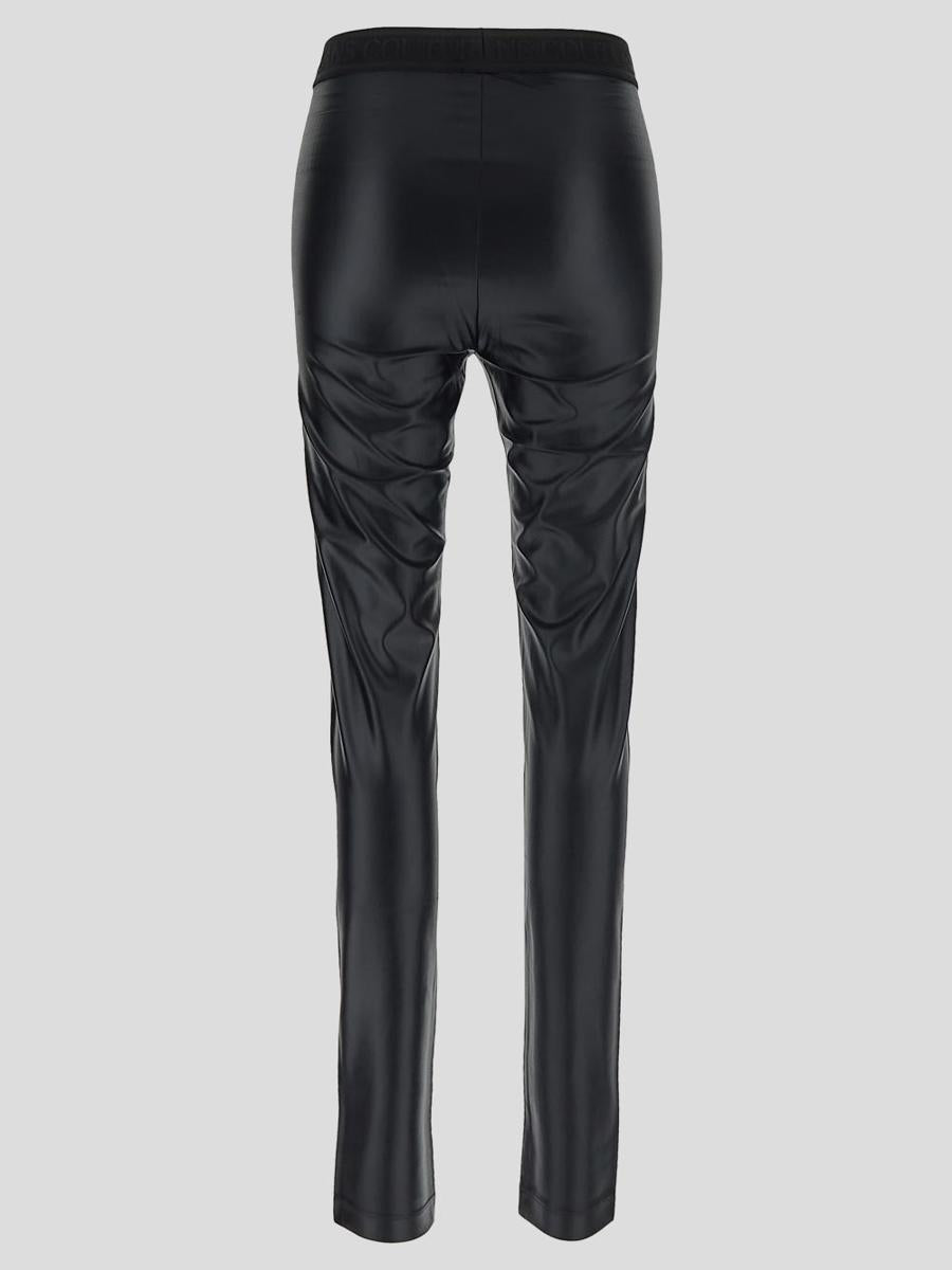 Shop Versace Jeans Couture Leggings In Black