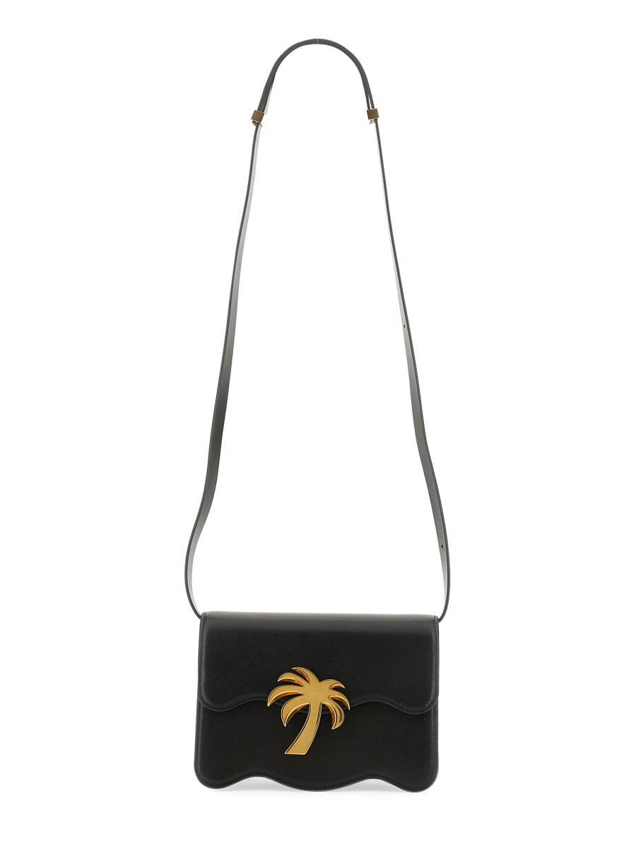 Palm Angels Palm Beach Bag In Black