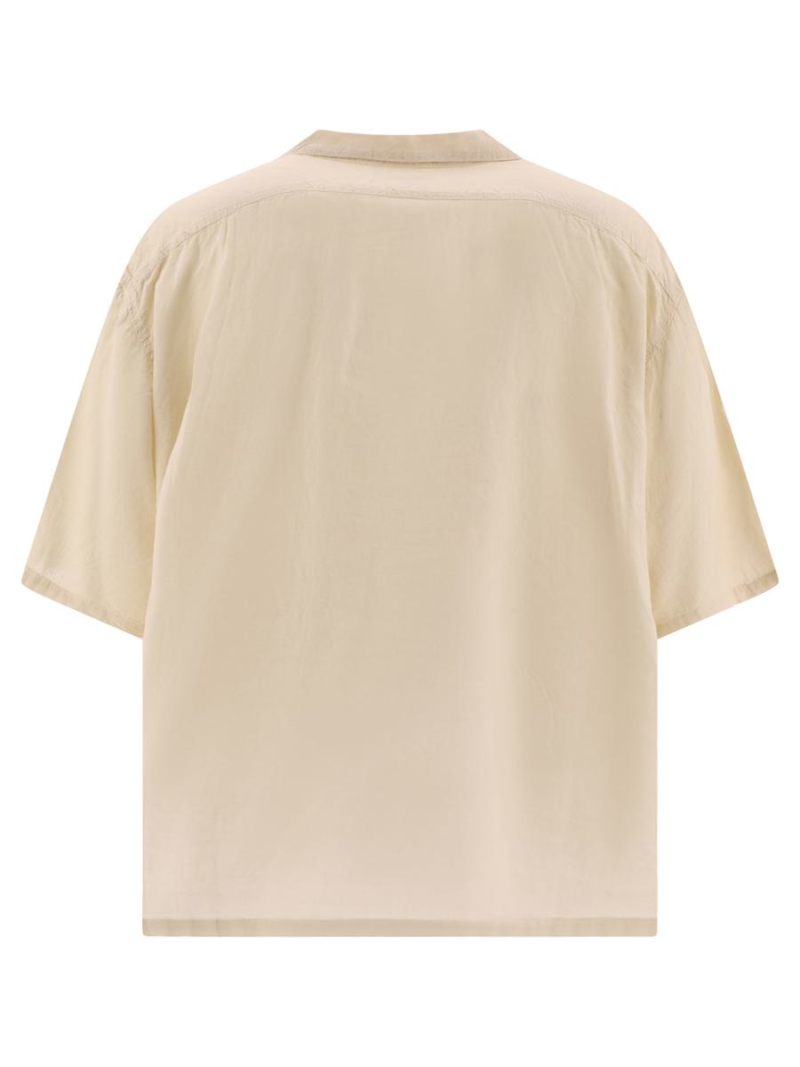 Shop Kapital Linen Shirt In Beige
