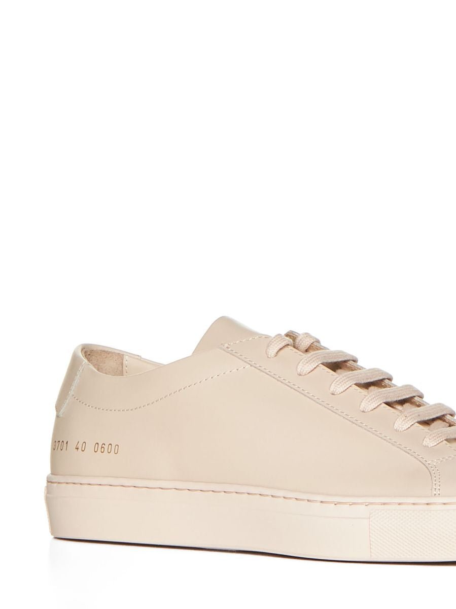 Shop Common Projects Original Achilles Low Leather Sneakers In Nude