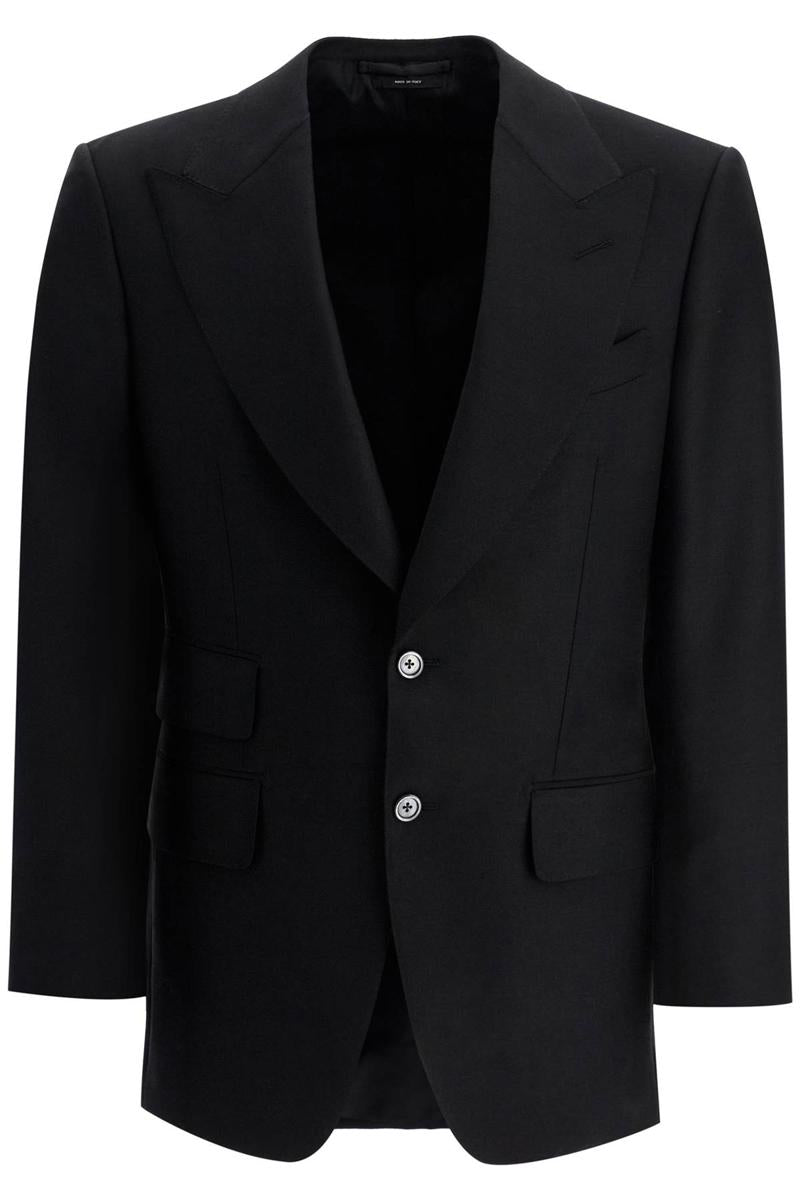 Tom Ford Atticus Single-breasted Jacket In Wool And In Black