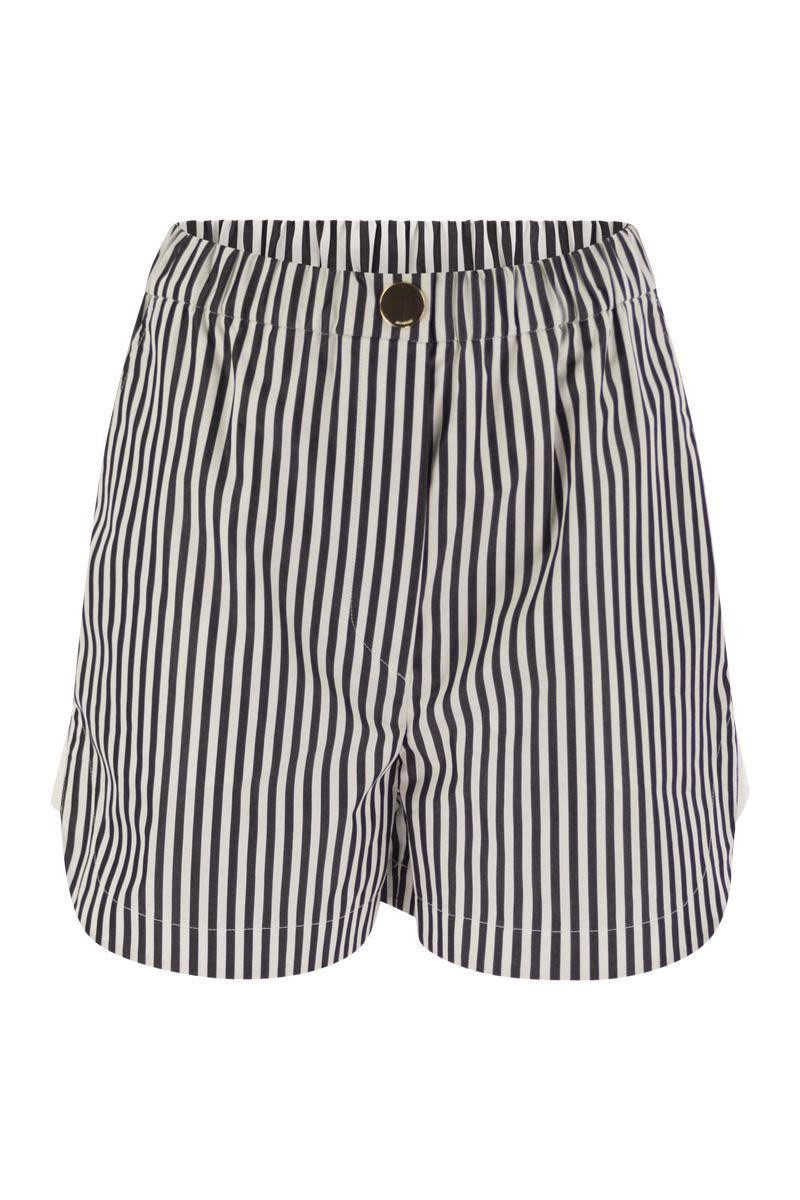 Sportmax Muscari - Cotton Sports Shorts In Multi