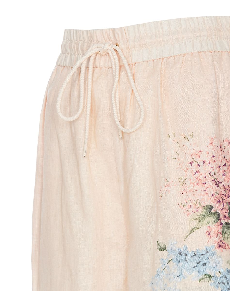 Shop Zimmermann Linen Pants By Halliday In Rosa