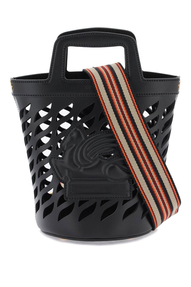 Shop Etro Coffa Bucket Bag In Nero