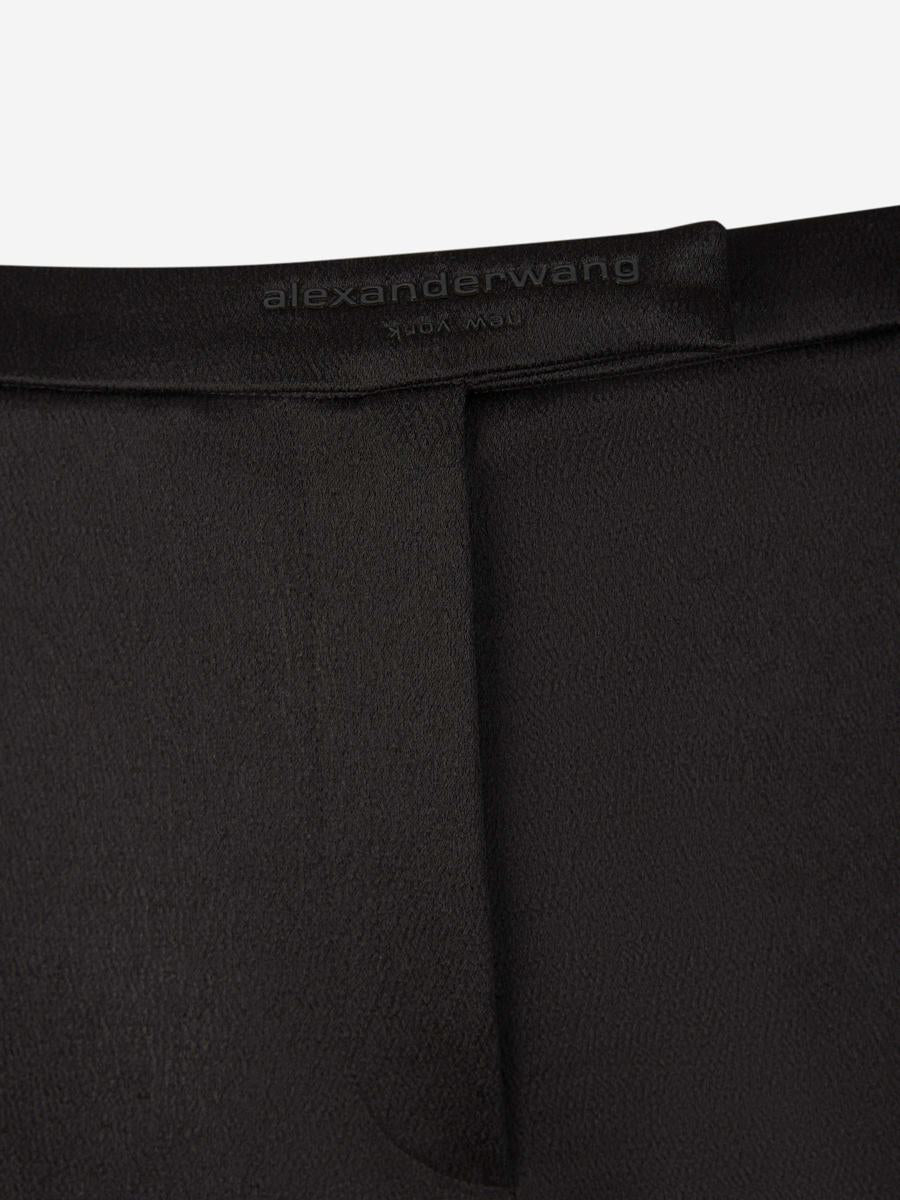 Shop Alexander Wang Side Slit Leggings In Black