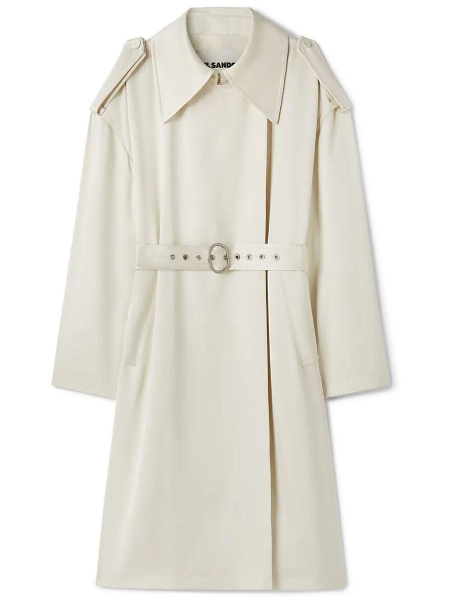 Shop Jil Sander Trench Coat 8 Clothing In White
