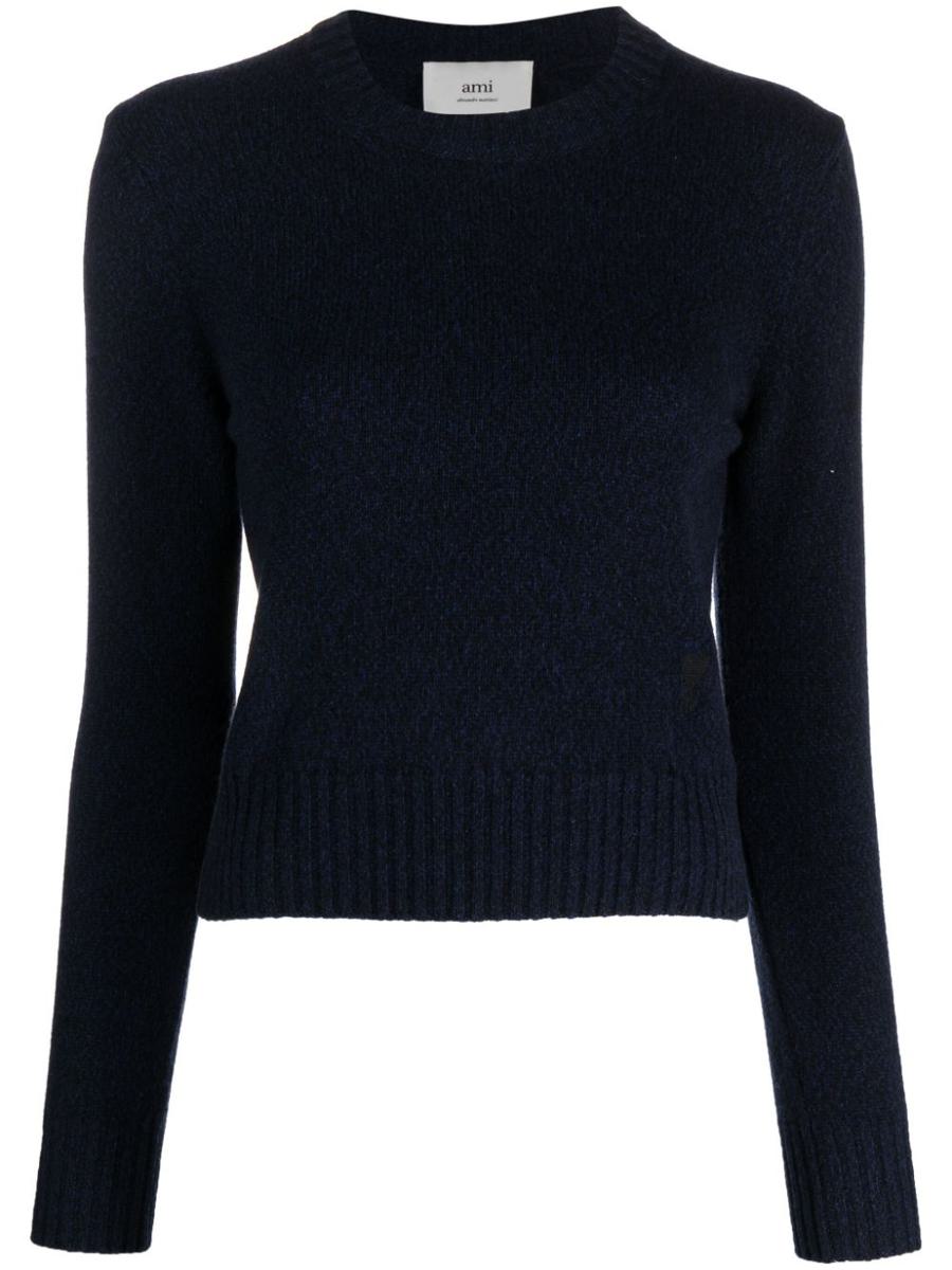 Shop Ami Alexandre Mattiussi Ami Paris Jerseys & Knitwear In Blue