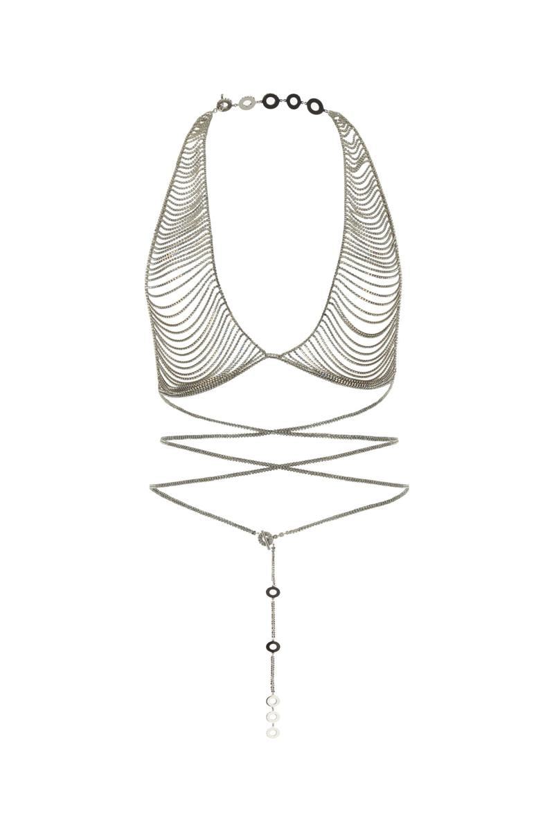 Shop Benedetta Bruzziches Necklaces In Crystal