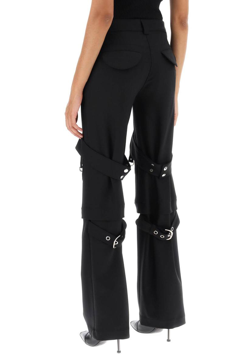 Shop Off-white Cargo Pants In Wool Blend In Nero