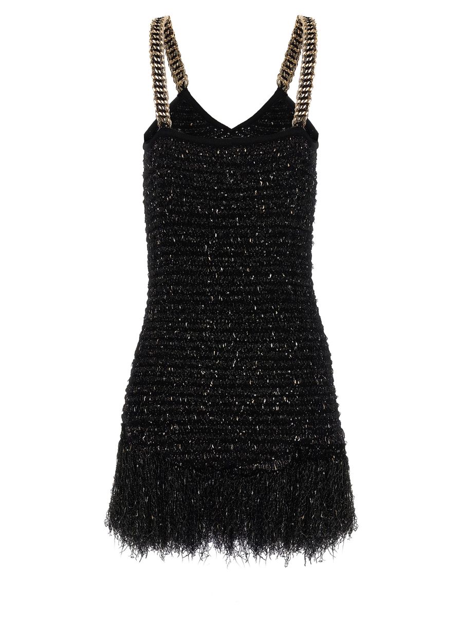 Shop Balmain Dress In Eadnoiror