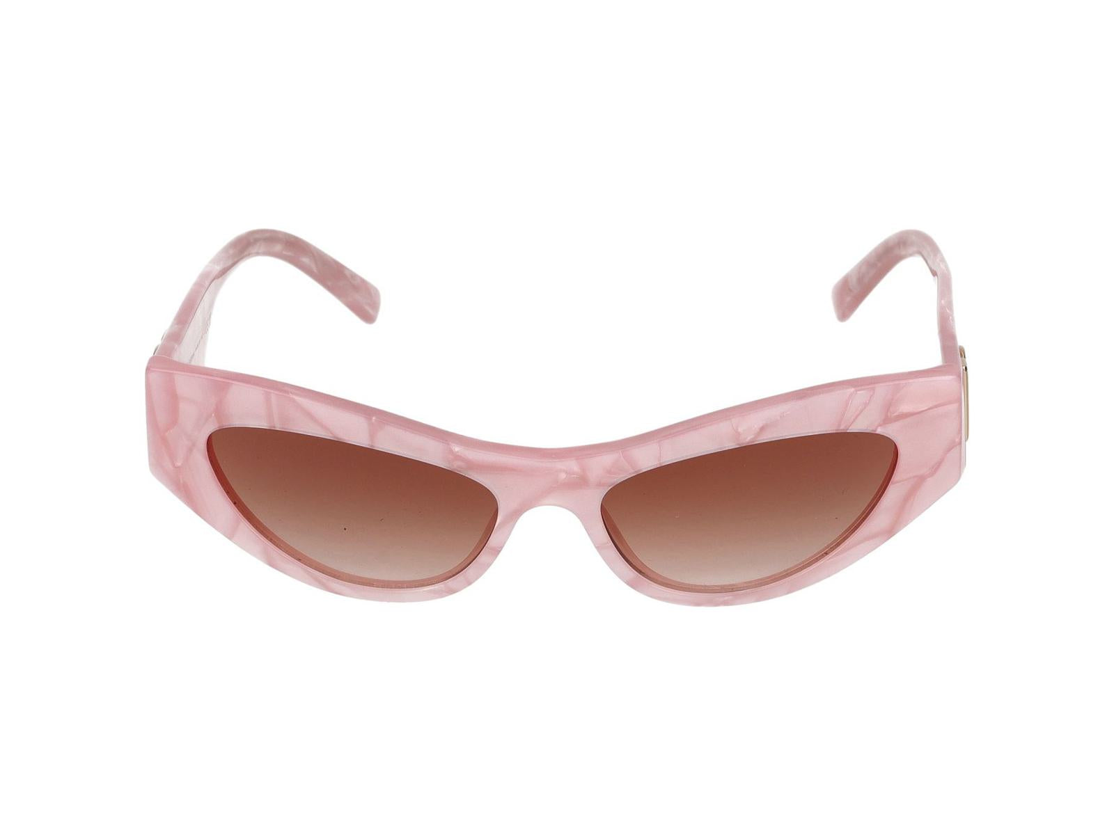 Shop Dolce & Gabbana Sunglasses In Pink Mother Of Pearl