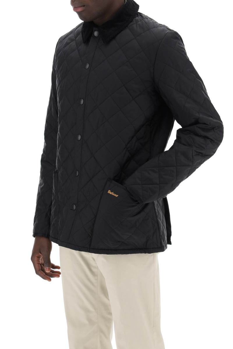 Shop Barbour Heritage Liddesdale Quilted Jacket In Nero