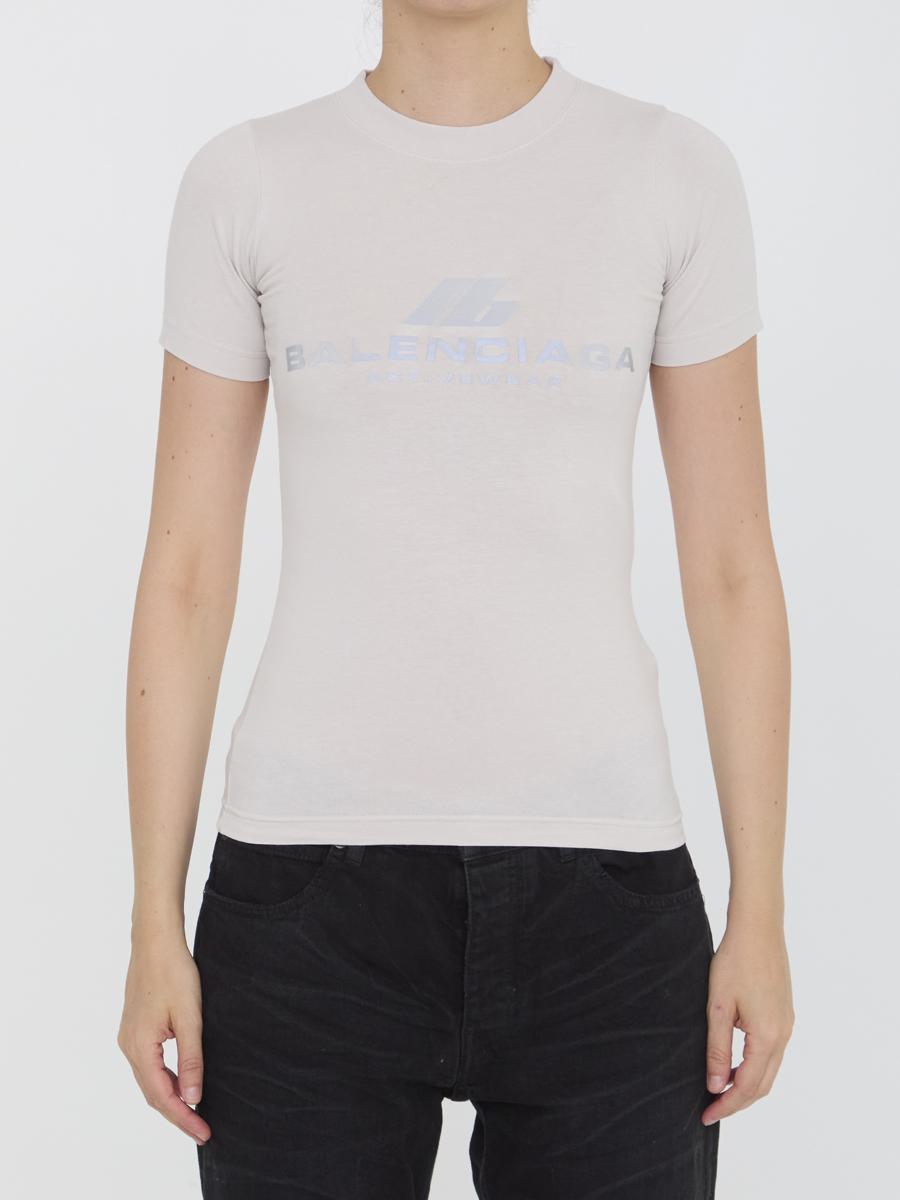 Balenciaga Activewear T-shirt In White