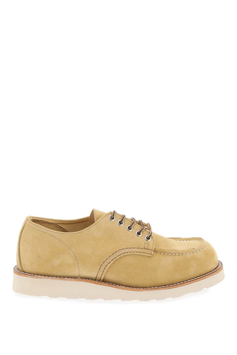 Shop Red Wing Shoes Laced Moc Toe Oxford In Beige