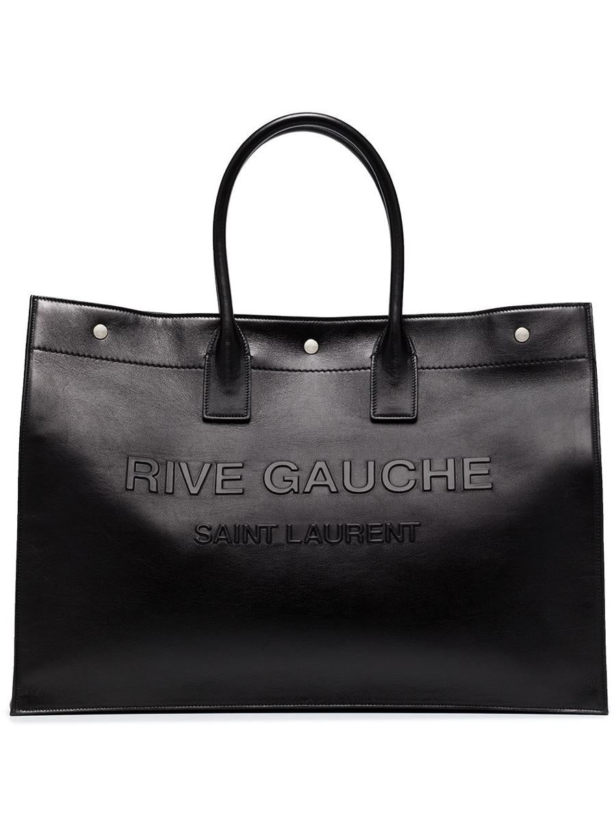 Shop Saint Laurent Shopping Bags In Black