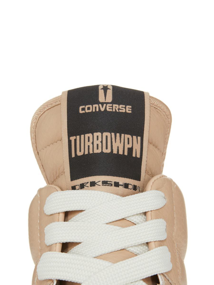 Shop Rick Owens Drkshdw X Converse Turbowpn Sneaker Unisex In Beige