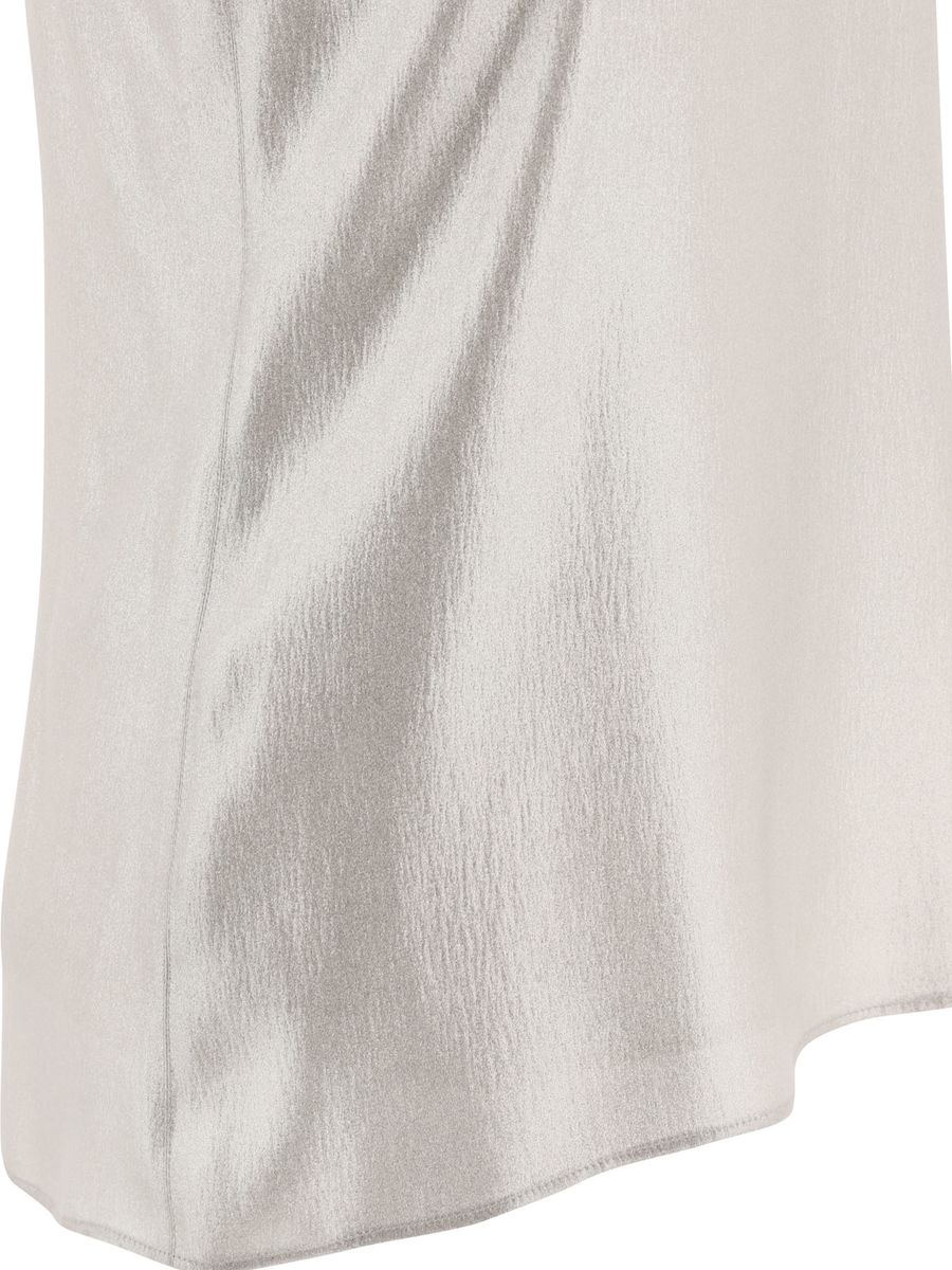 Shop Chloé Silk Tank Top In Silver