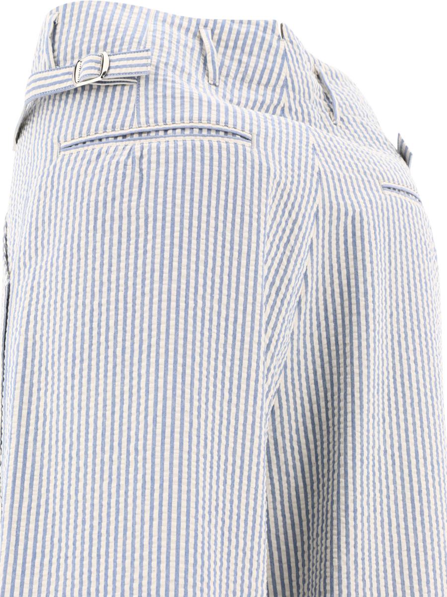 Shop Kapital "soccer Stripe" Trousers In Blue