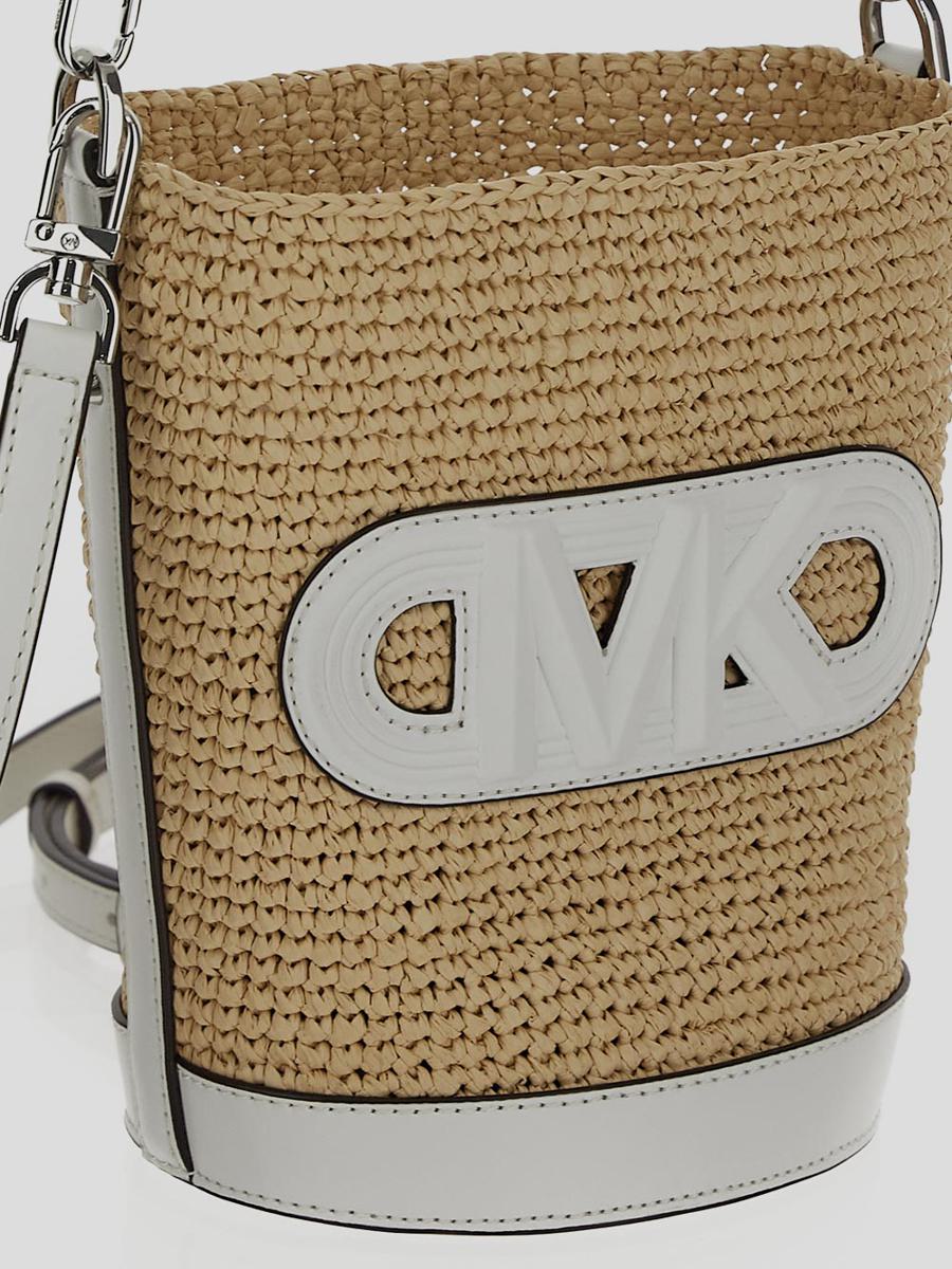 Shop Michael Kors Michael  Bags In Nat/opticwht