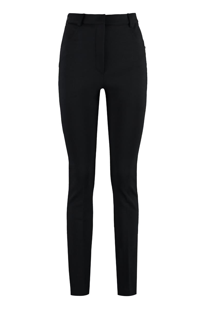 Shop Sportmax Teti Virgin Wool Trousers In Black