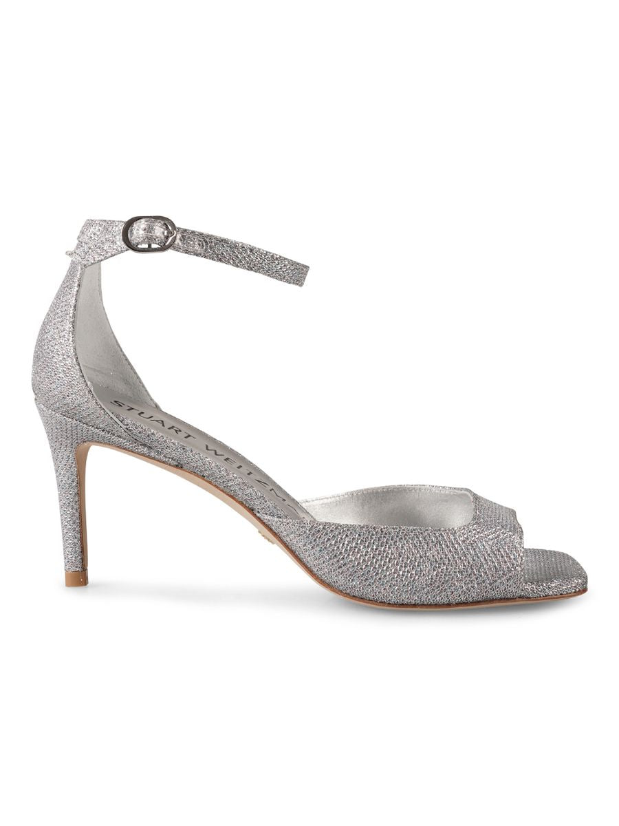 Shop Stuart Weitzman Nudisty 75 Sandal Silver