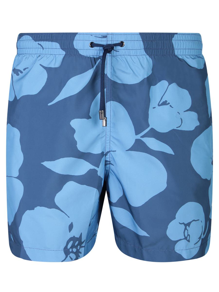 Shop Canali Swimwear In Blue