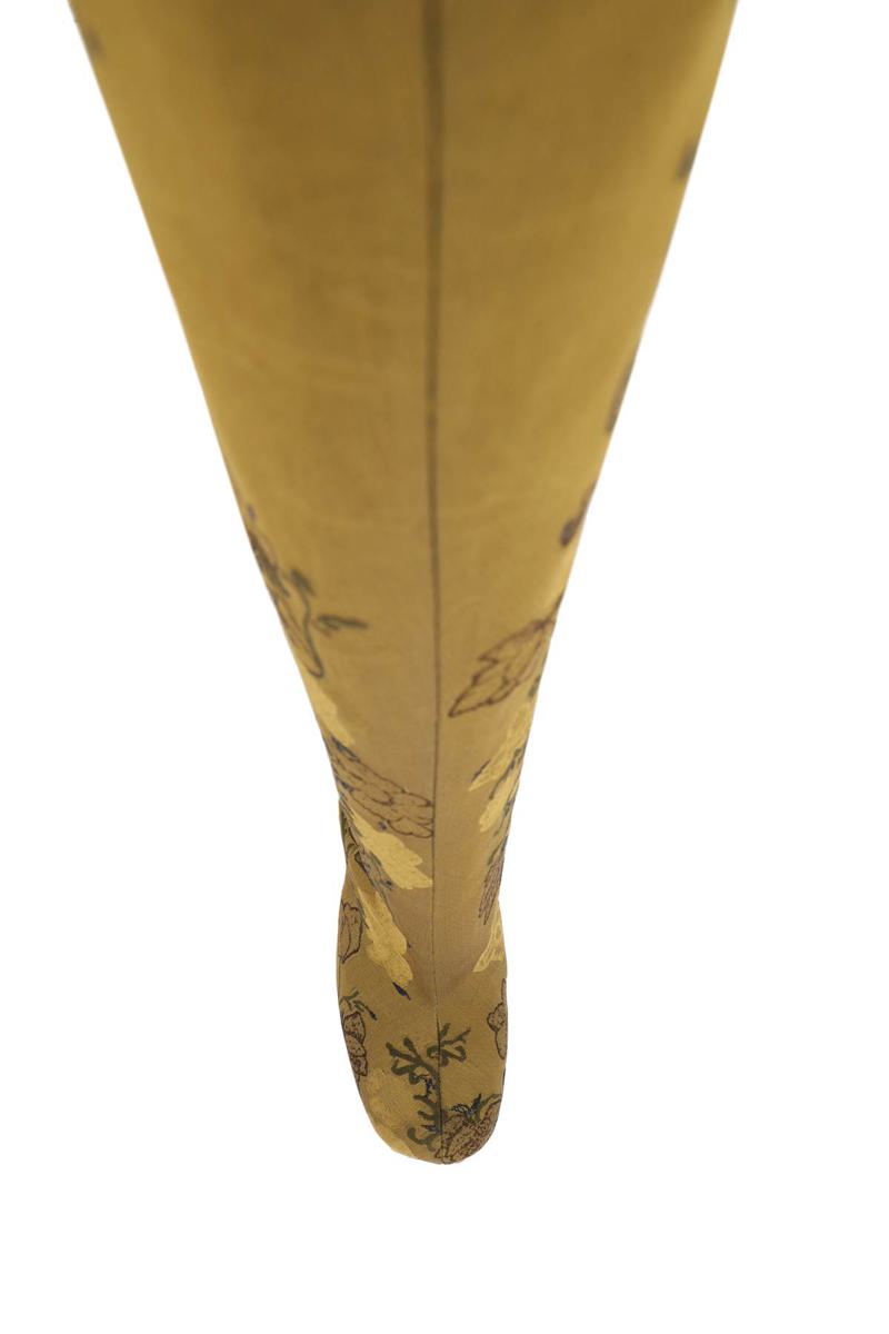 Shop Dries Van Noten Embroidered Jacquard High Boots In Oro