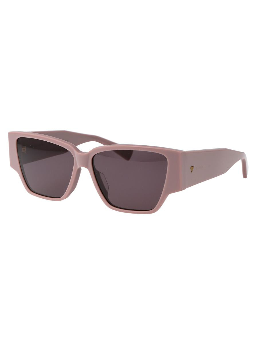 Shop Bottega Veneta Sunglasses In 004 Pink Pink Brown