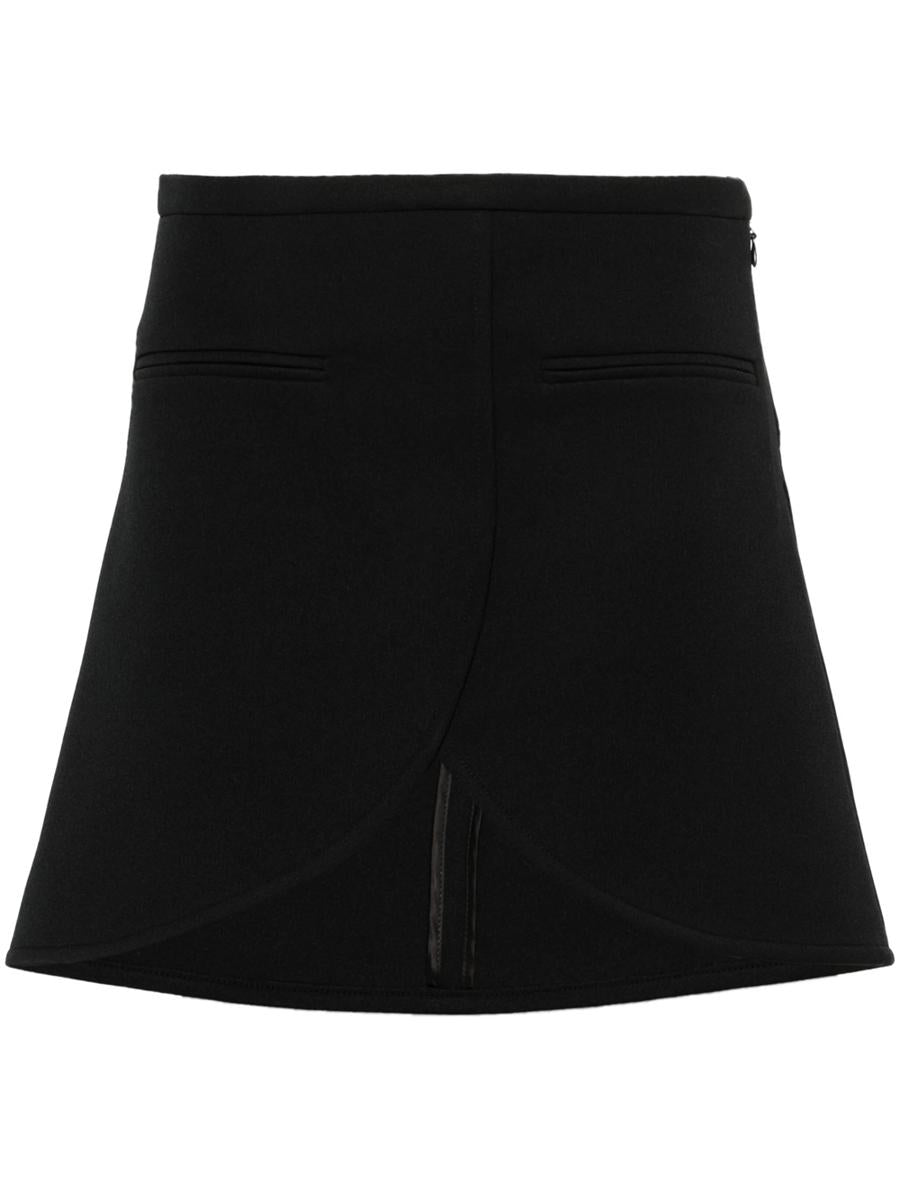 Shop Courrèges Ellipse Miniskirt In Black