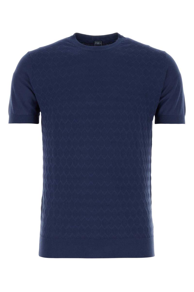 Shop Fedeli Shirts In Blue